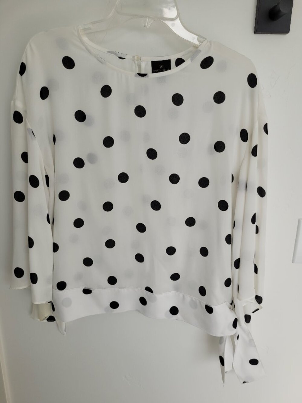 Polka Dot Womens Career Blouse All Season